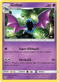Golbat, Sonne & Mond Nº 55 Normal