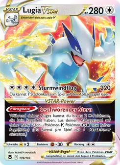 Lugia VSTAR, Silberne Sturmwinde No. 139 Holo