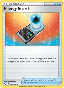 Energy Search, Sword & Shield No. 161 Normal