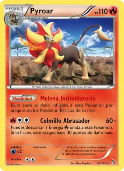 Pyroar, Destellos de Fuego No. 20 Normal