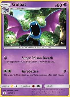 Golbat, Sun & Moon Nº 55 Normal