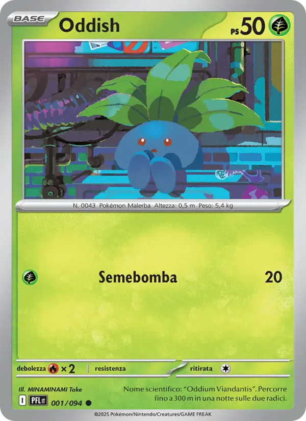 Oddish, Flamme Spettrali Nº 001