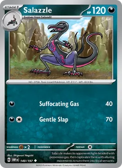 Salazzle, Obsidian Flames Nº 140 Normal