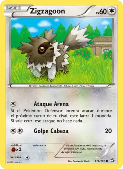 Zigzagoon, Duelos Primigenios No. 111 Normal