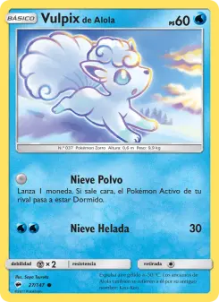 Vulpix de Alola, Sombras Ardientes No. 27 Normal