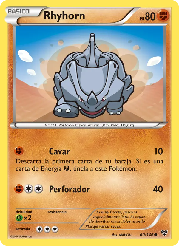 Rhyhorn, XY Nº 60
