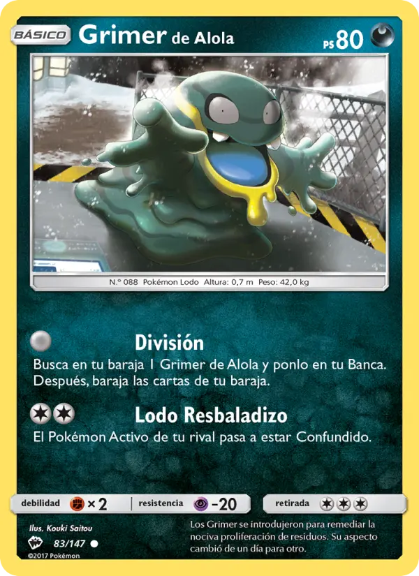 Grimer de Alola, Sombras Ardientes No. 83