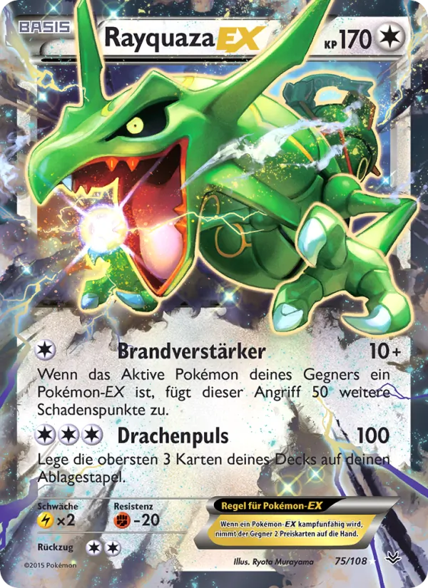 Rayquaza EX, Drachenleuchten Nº 75
