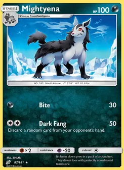Mightyena, Team Up Nº 87 Normal