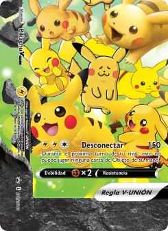 Pikachu V-UNIÓN, Cartas de promoción ESES No. SWSH141 Normal