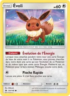 Évoli, Soleil et Lune Nº 101 Normal