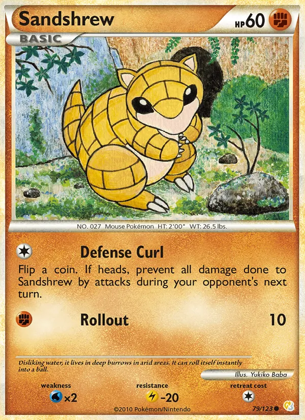 Sandshrew, HeartGold SoulSilver No. 79
