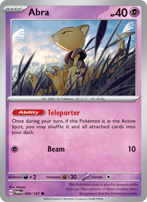 Abra, Twilight Masquerade No. 080