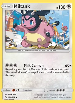 Miltank, Lost Thunder No. 158 Normal