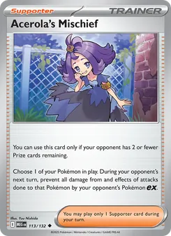 Acerola's Mischief, Mega Evolution No. 113 Normal