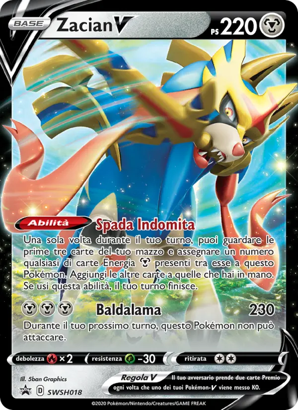 Zacian V, SPSC Promo No. SWSH018