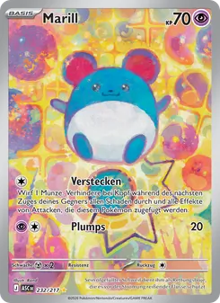 Marill, Erhabene Helden Nº 232 Holo