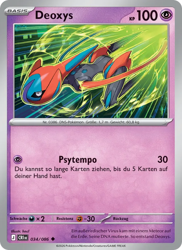 Deoxys, Wachsendes Chaos No. 034