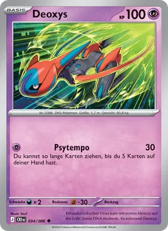 Deoxys, Wachsendes Chaos Nº 034 Normal