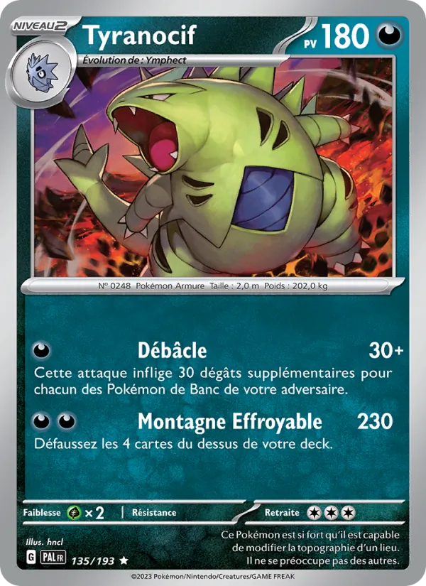 Tyranocif, Évolutions à Paldea No. 135