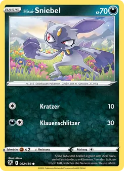 Hisui-Sniebel, Astralglanz Nº 092 Normal