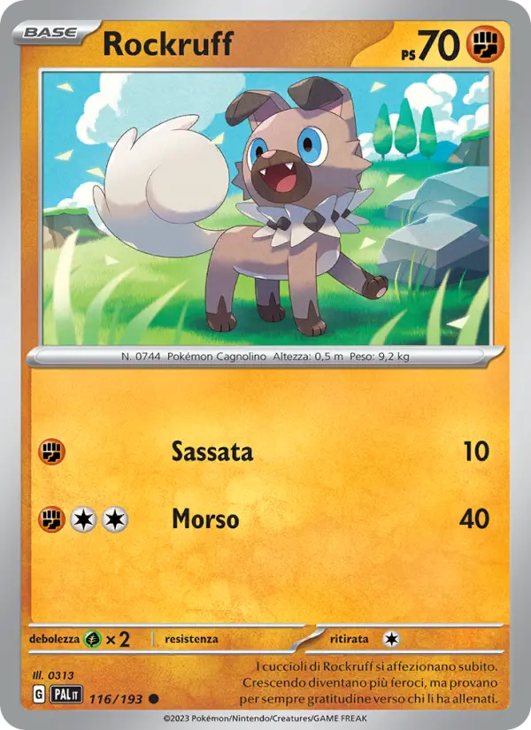 Rockruff, Evoluzioni a Paldea No. 116