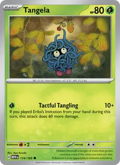 Tangela, 151 No. 114 Normal