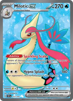Milotic ex, Surging Sparks No. 217 Holo