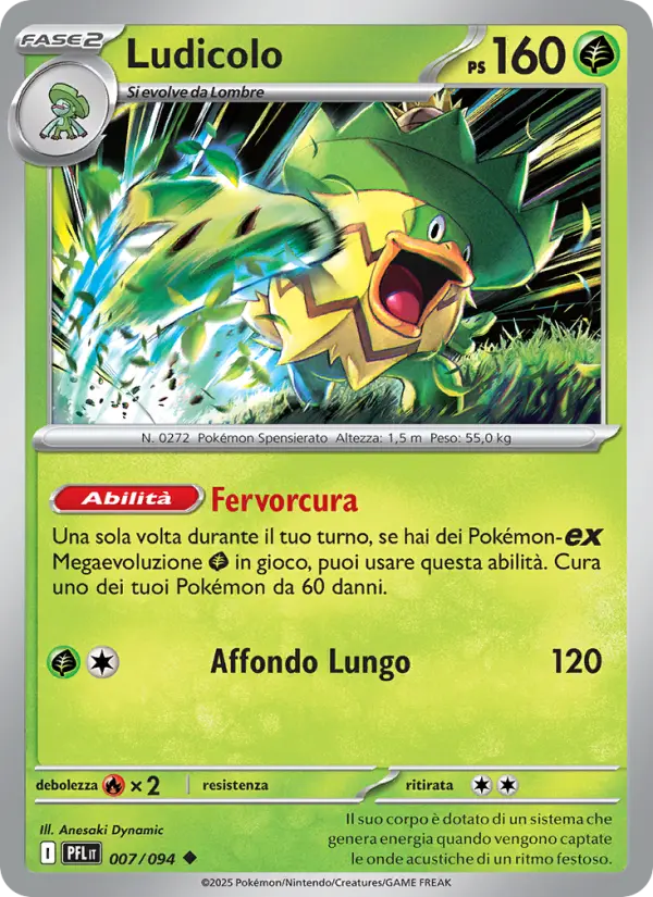 Ludicolo, Flamme Spettrali Nº 007