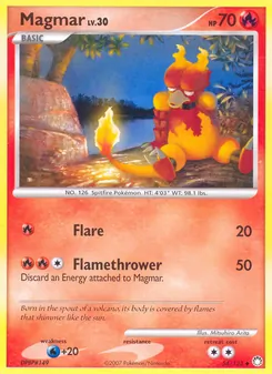 Magmar, Mysterious Treasures Nº 54 Normal