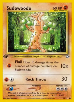 Sudowoodo, Neo Genesis No. 77 Normal