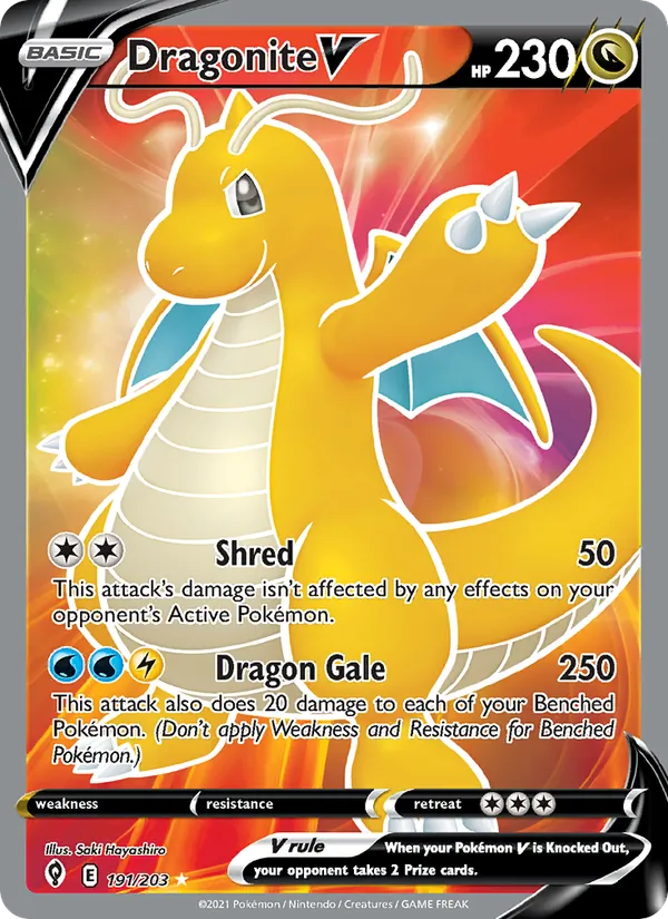 Dragonite V, Evolving Skies Nº 191