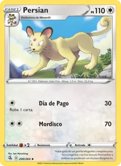 Persian, Golpe Fusión No. 200 Normal