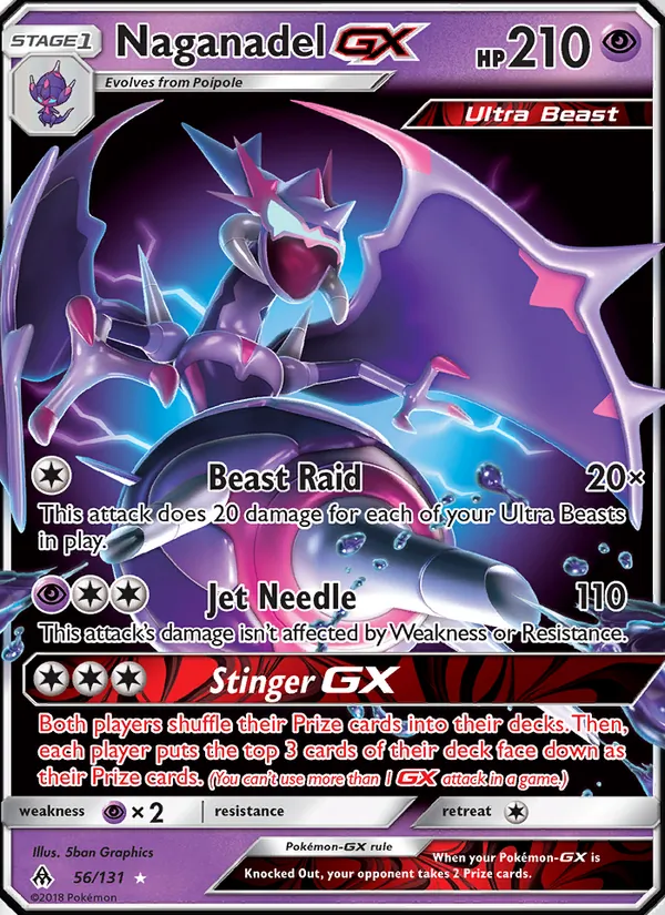 Naganadel GX, Forbidden Light Nº 56