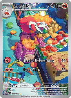 Crocalor, Paldea Evolved No. 202 Holo