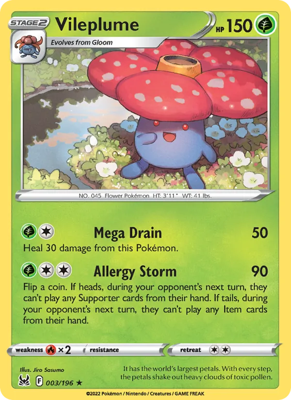 Vileplume, Lost Origin No. 003