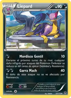 Liepard, Fuerzas Fantasmales Nº 57 Normal