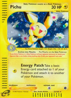 Pichu, Expedition Base Set No. 22 Holo