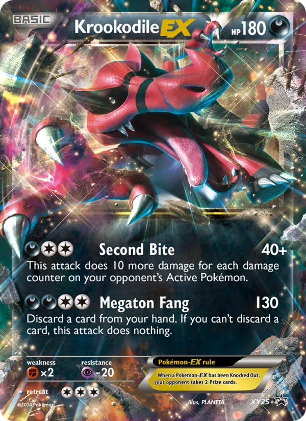 Krookodile EX, XY Black Star Promos Nº XY25