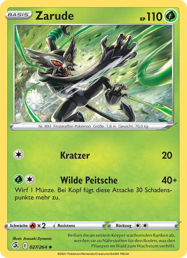Zarude, Fusions Angriff No. 27