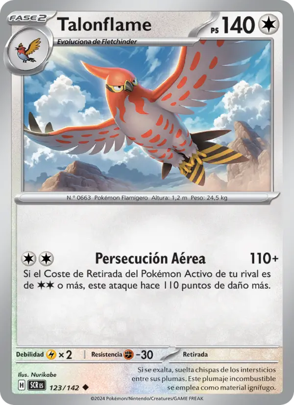 Talonflame, Corona Astral Nº 123