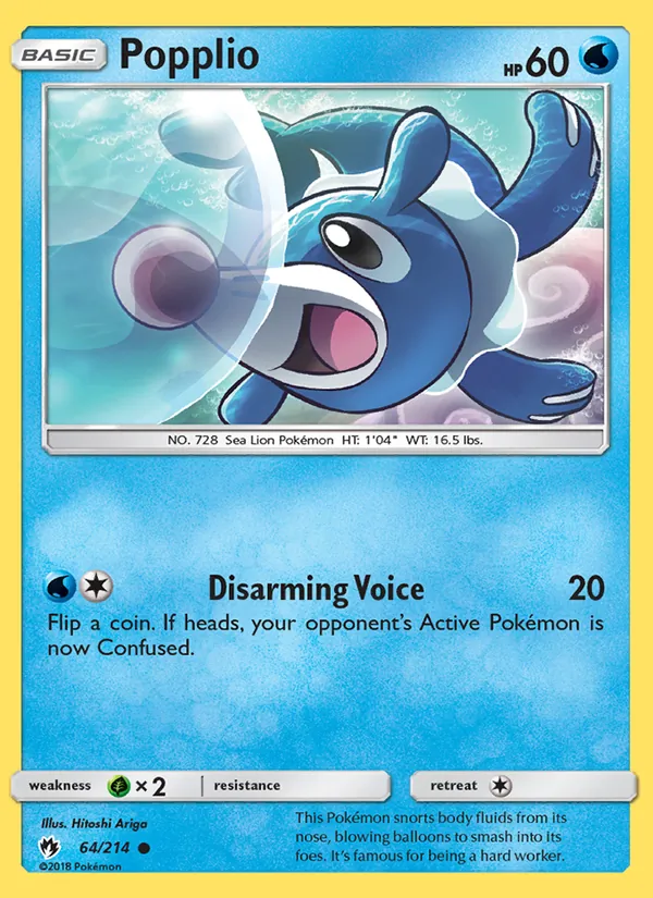 Popplio, Lost Thunder Nº 64