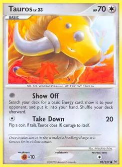 Tauros, Platinum No. 98 Normal