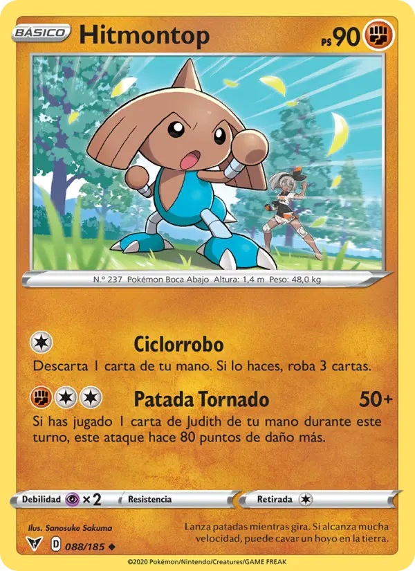 Hitmontop, Voltaje Vívido Nº 88