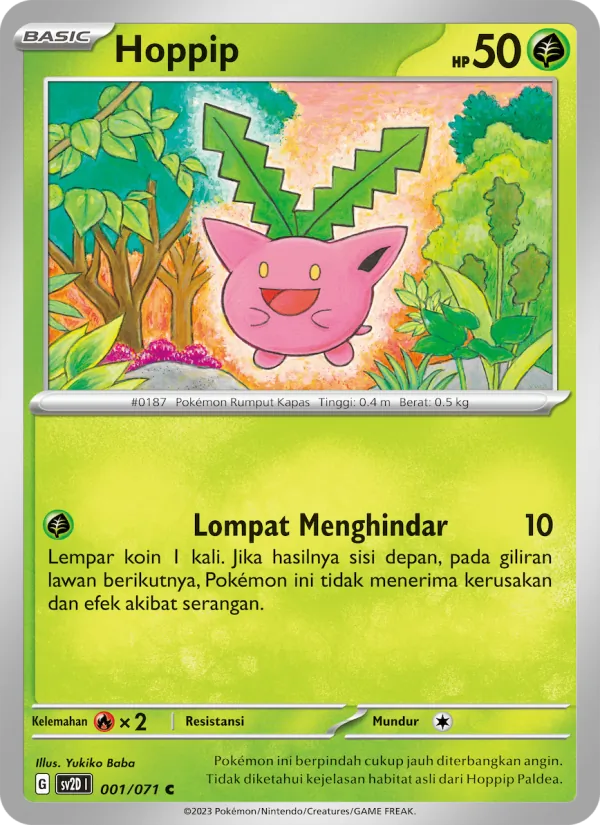 Hoppip, Letusan Tanah Nº 001