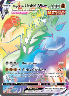 Single Strike Urshifu VMAX, Battle Styles No. 167 Holo