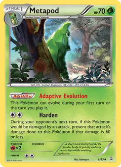Metapod, Generations No. 4 Normal