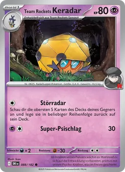 Team Rockets Keradar, Ewige Rivalen No. 088 Normal