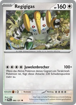 Regigigas, Prismatische Entwicklungen No. 086 Normal
