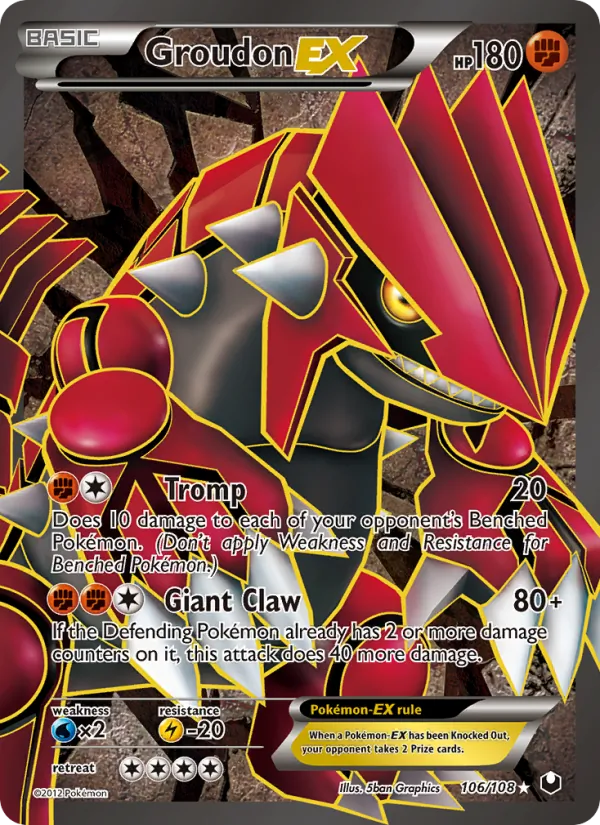 Groudon-EX, Dark Explorers No. 106